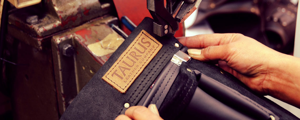 Hand stitching leather tool belt